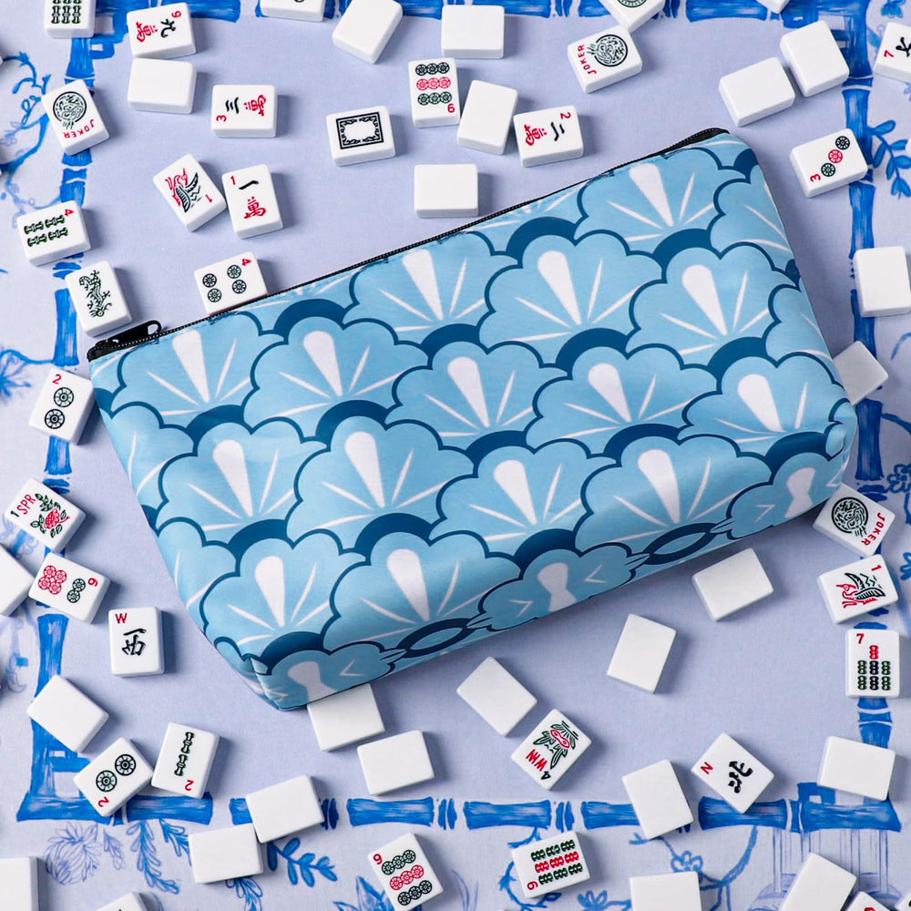 Blue printed bag easy to clean after games.