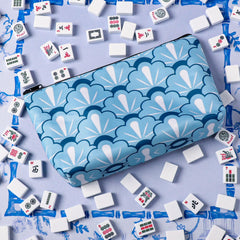 Blue printed bag easy to clean after games.