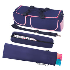 TIASUSAN Mahjong bag front view with full storage for tiles and racks