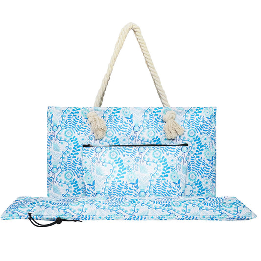 TIASUSAN empty mahjong bag with wide interior for a full American set.