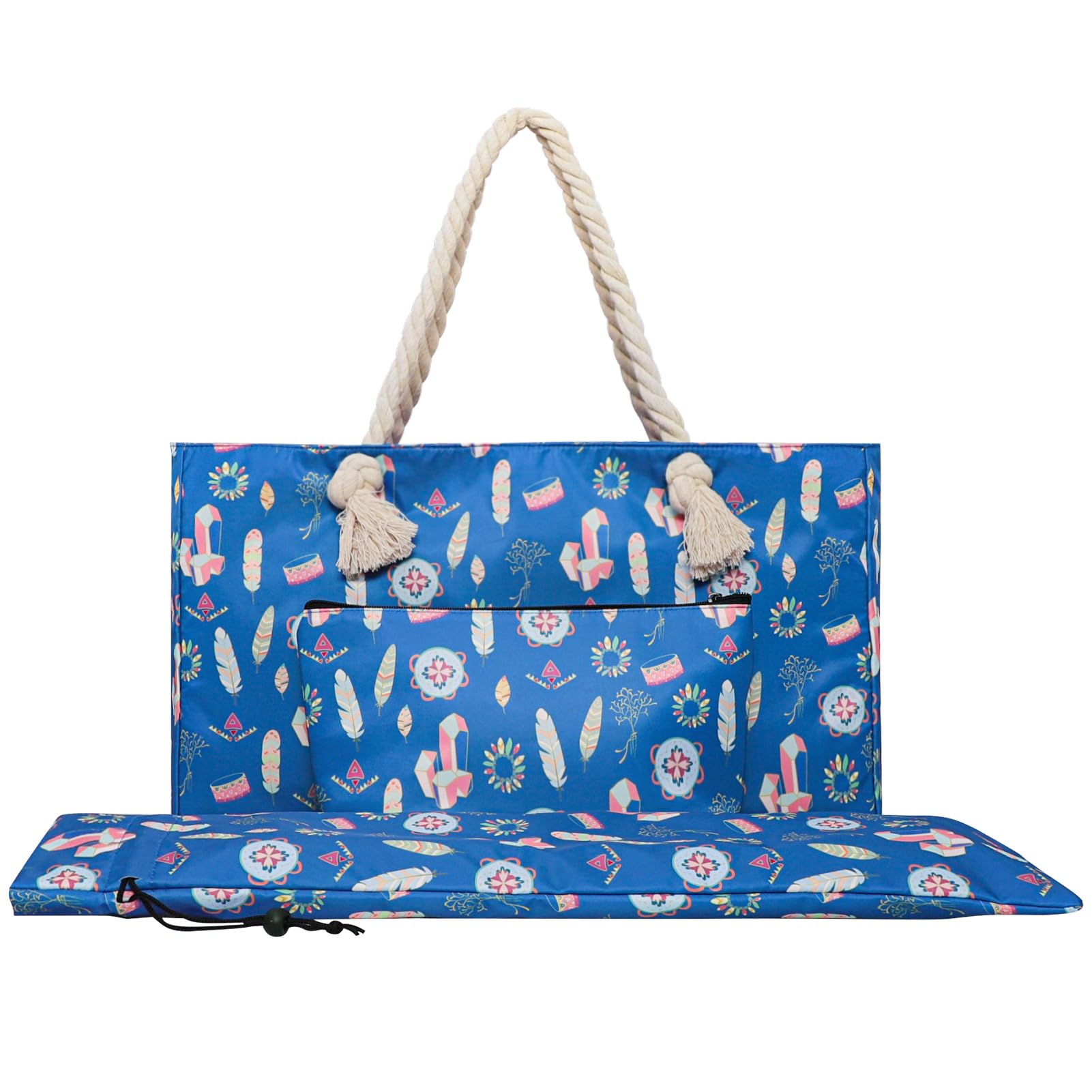 TIASUSAN empty mahjong bag front view with ample space for American tiles