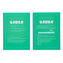TIASUSAN green printed Mahjong tile mixers for four pieces, easy to handle on the table