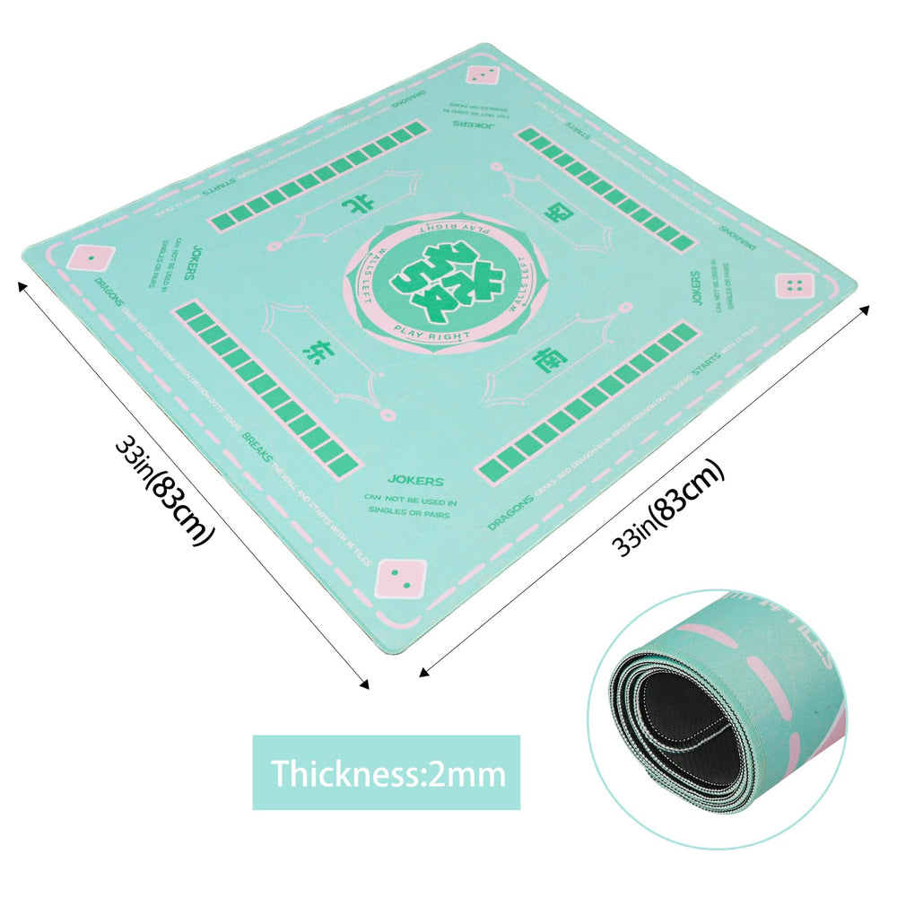 TIASUSAN mahjong mat with carry bag for portable gaming sessions