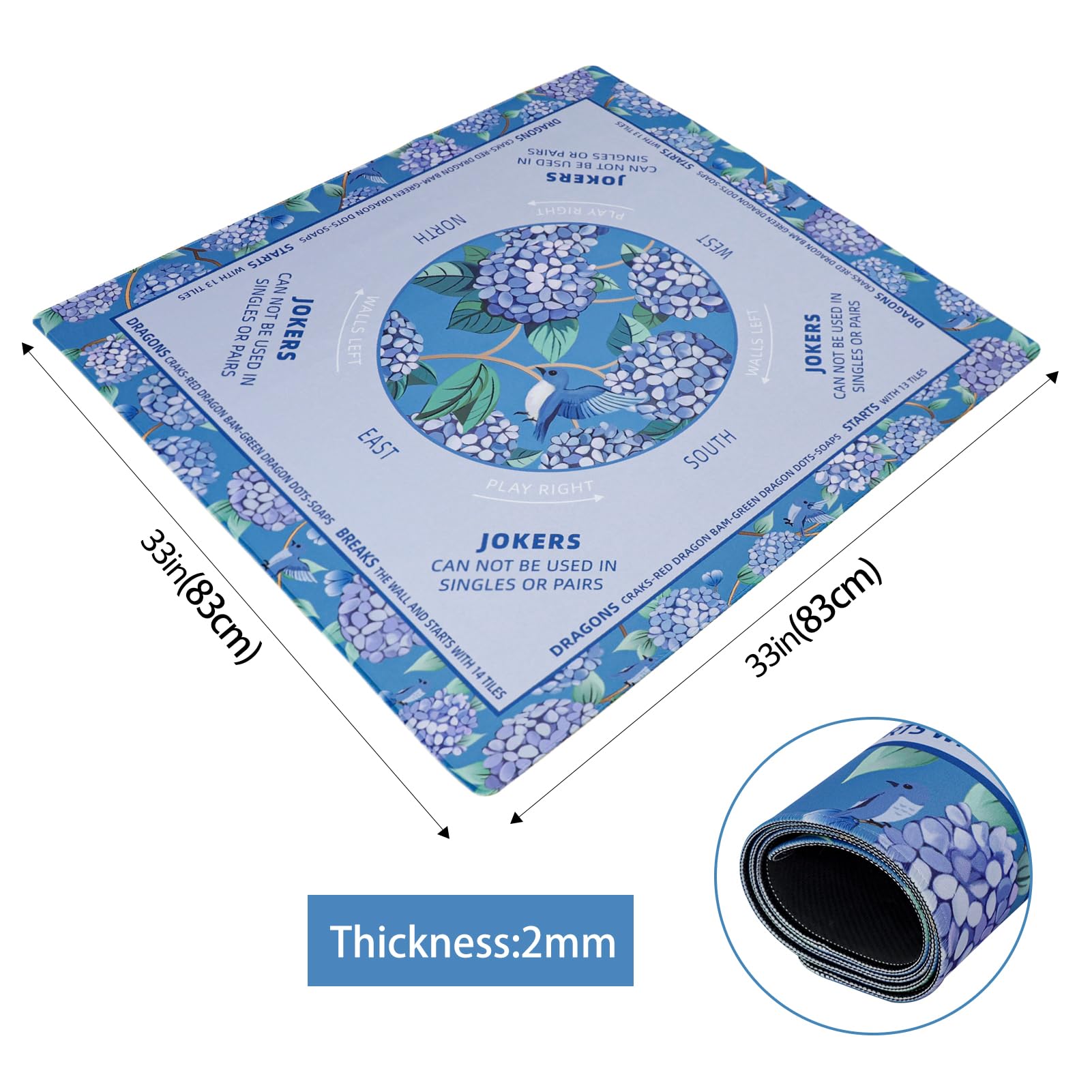 TIASUSAN non-slip back keeps the mat stable during rounds.