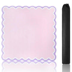 TIASUSAN pink mahjong mat roll-up bag for easy storage and transport.