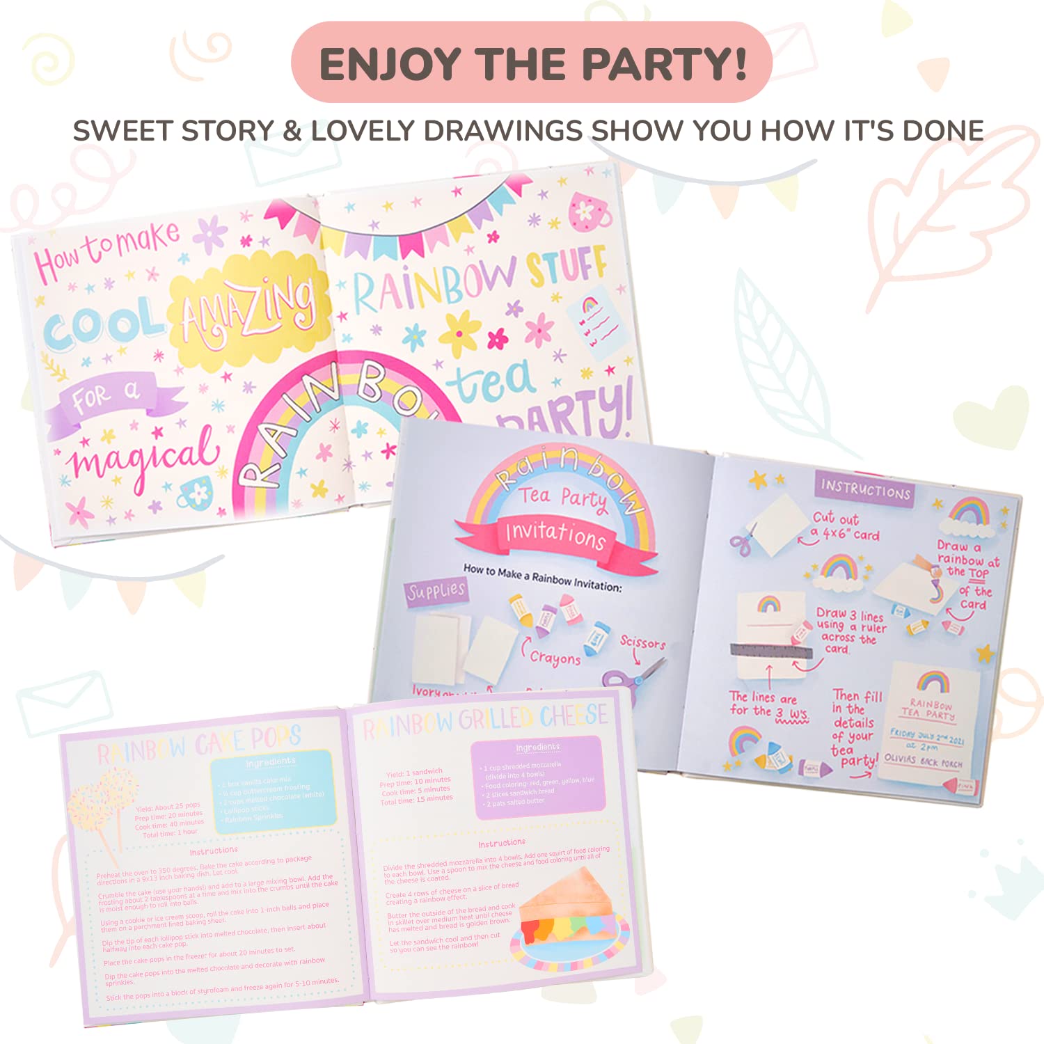 Tickle and Main unicorn plush provides a soft cuddle during tea party storytelling