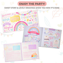 Tickle and Main unicorn plush provides a soft cuddle during tea party storytelling