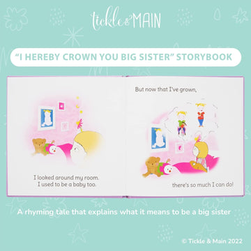 Tickle & Main big sister gift set nurturing-play-scene encourages caring, everyday moments.