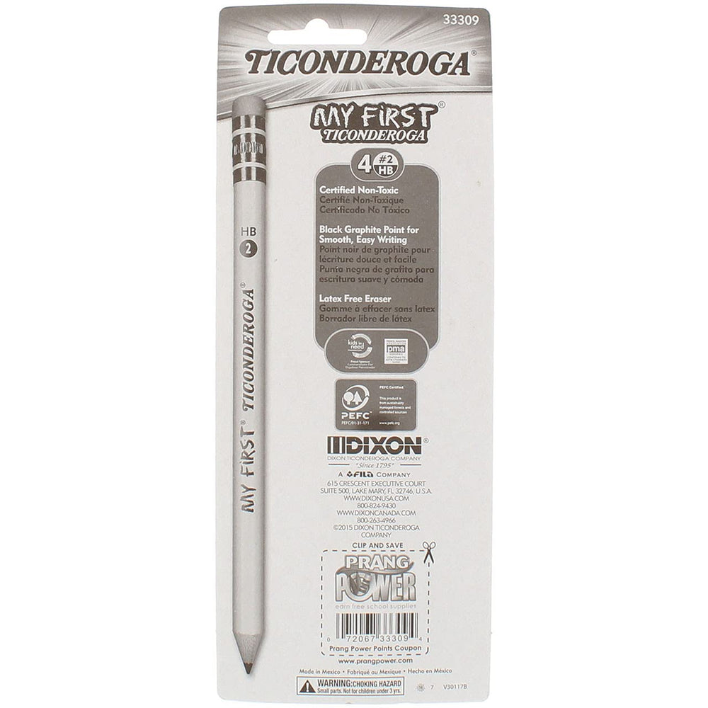 Ticonderoga My First Primary Pencil 2 Pack ideal for homework and classroom practice.
