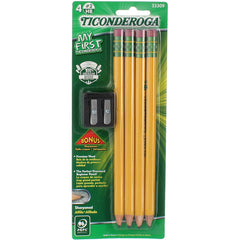 Ticonderoga My First Primary Pencil 2 Pack front view for small hands and easy grip.