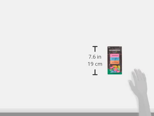 Ticonderoga neon erasers close-up beveled edges for precise control