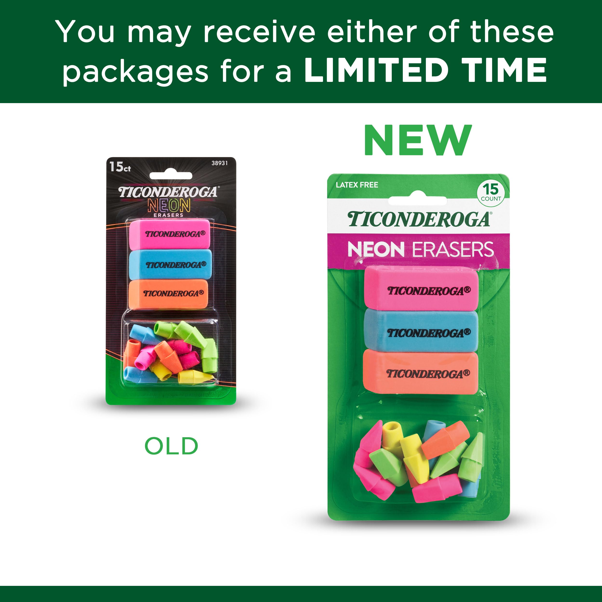 Ticonderoga neon erasers PMA non-toxic certification supports classroom safety