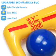 TicTac Shot red and blue balls ready for team play and quick setup.