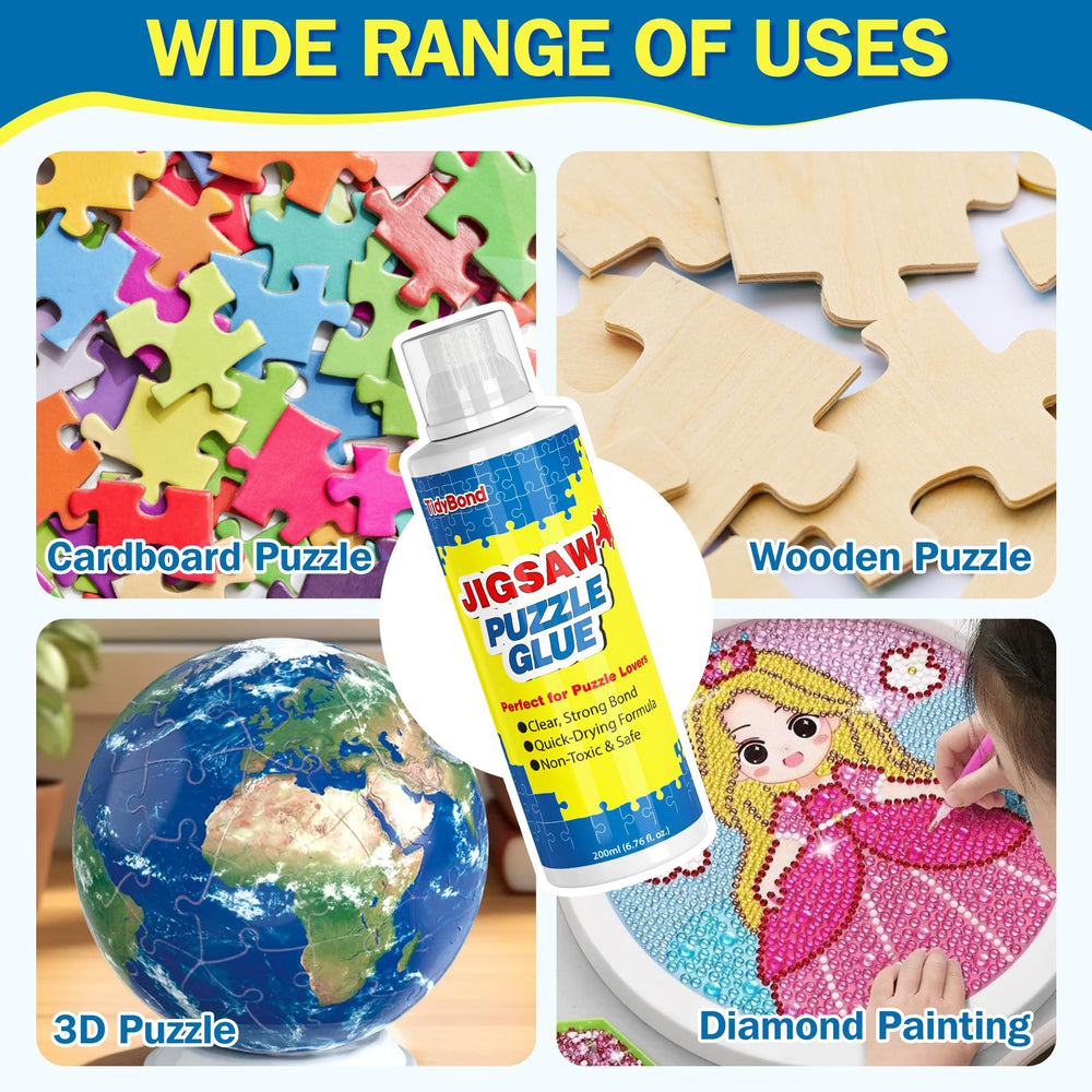 Tidybond resealable cap prevents drying and waste