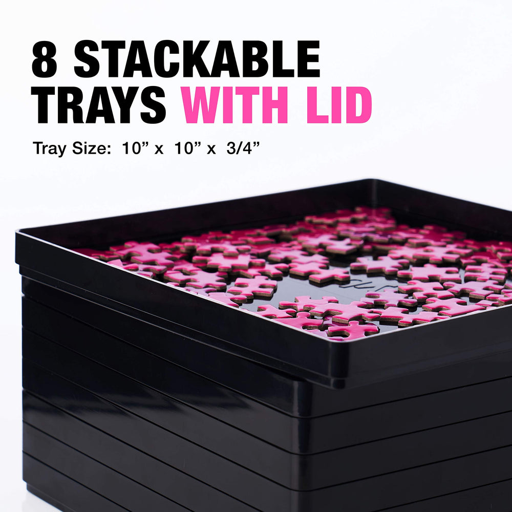TIDYBOSS trays accommodate up to 2000 pieces with organized sorting.