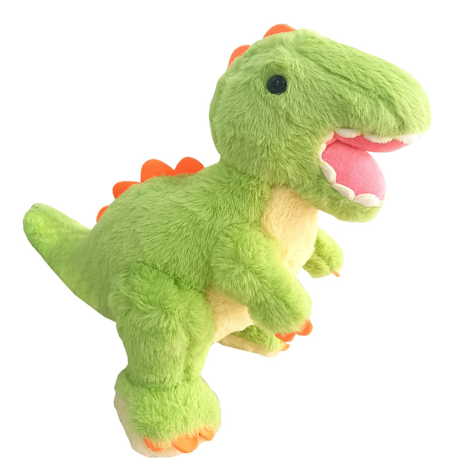TieGokii cute dinosaur plush face provides a soft, friendly companion for playtime.