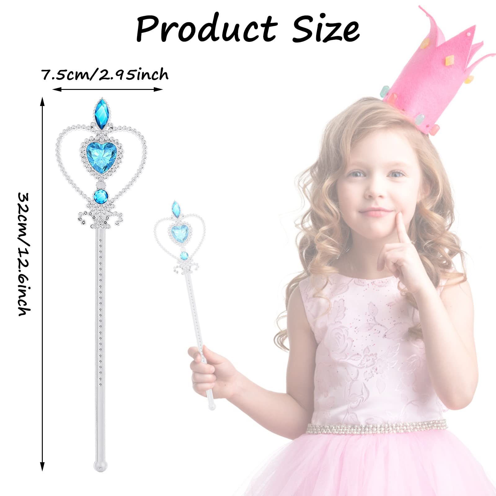 TIESOME angel wand sparkles rhinestones, ideal party photo prop