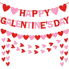 Tifeson Happy Galentine's Banner adds festive romance to party decor and photo setups