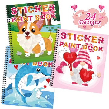 Tifeson Valentines 3-pack stickers book, perfect for sharing and classroom creativity.