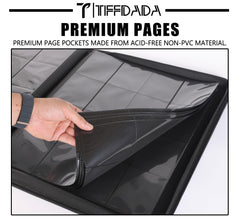 TIFFDADA 16-pocket binder holds up to 640 toploaders
