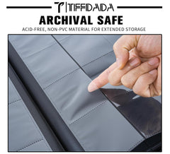TIFFDADA ringless design with 50 double-sided sleeves for easy loading