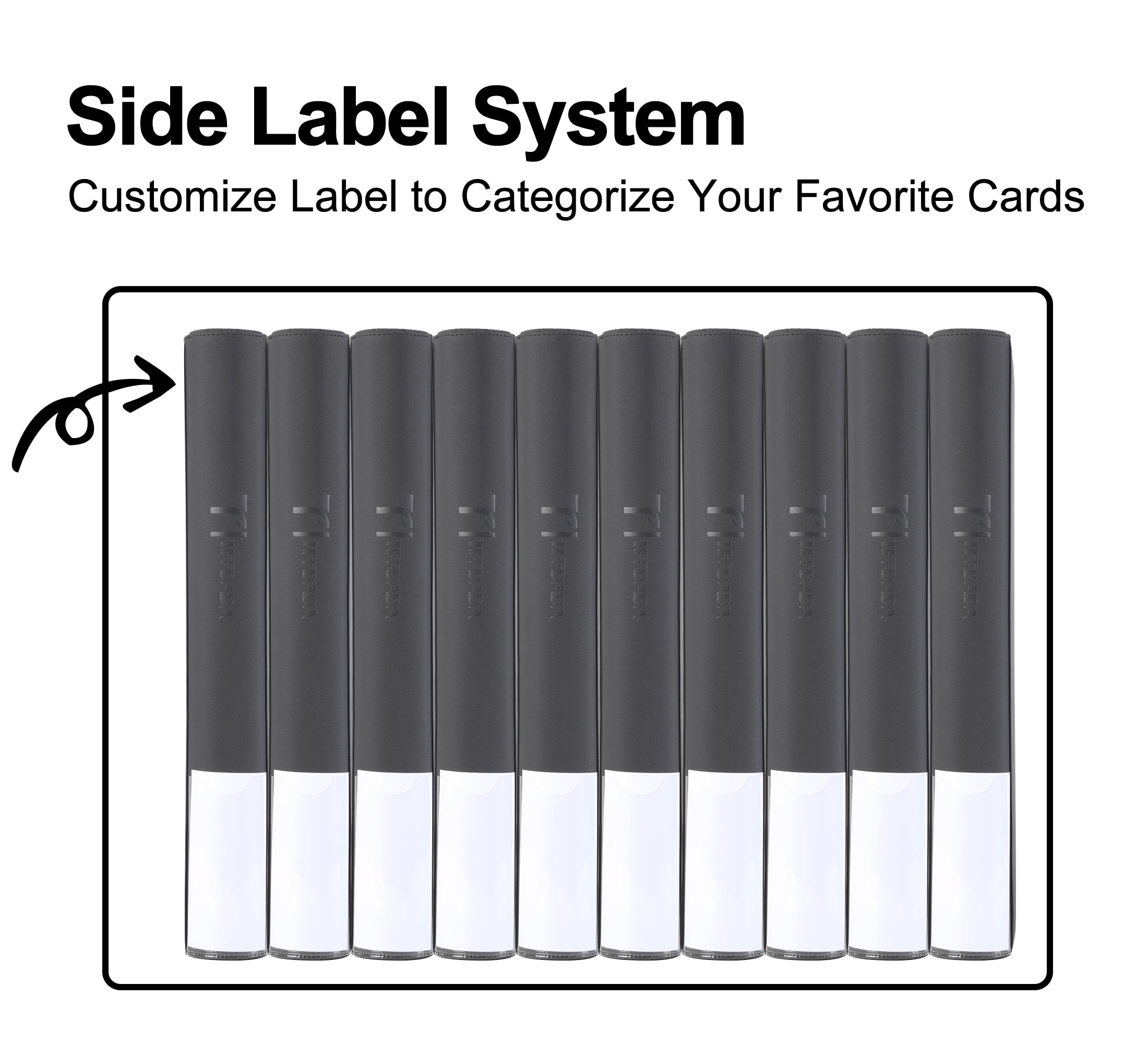 TIFFDADA side label tab with marker aids organization