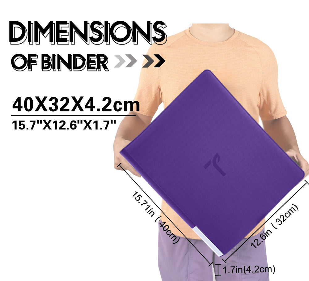 TIFFDADA binder compatibility with 3x4 toploaders and card types