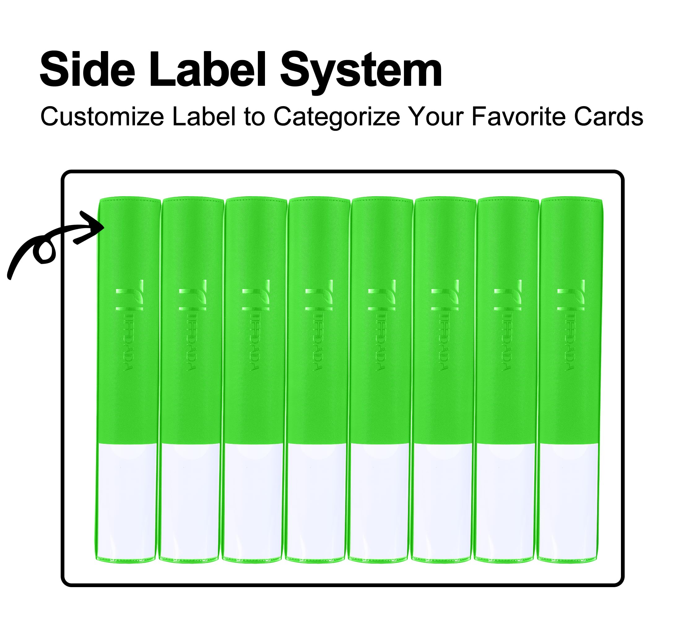TIFFDADA binder label tab with marker aids organization by set or type
