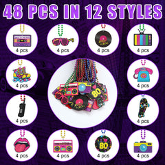Tigeen 80s theme pendant designs for versatile retro looks.