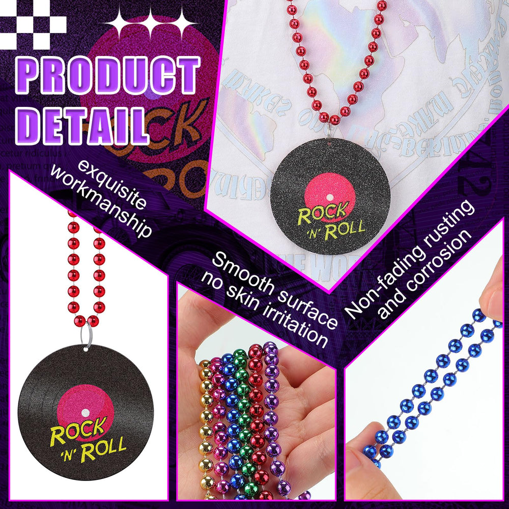 Durable, lightweight Tigeen neon bead necklaces offer comfortable wear.
