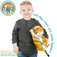 TigerHart Arrow measures 17 inches, great for shelves and bedtime decor.