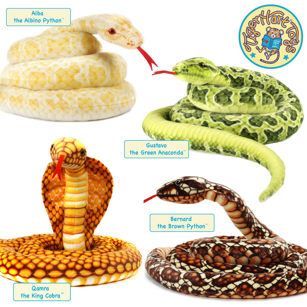 TigerHart Bernard Brown Python safety tag emphasizes CPSIA/ASTM compliant design.