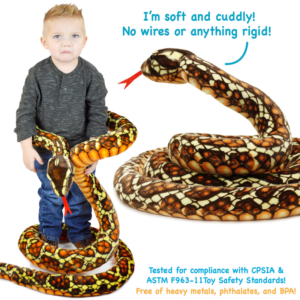 TigerHart Bernard Brown Python with story card enhances storytelling adventures.