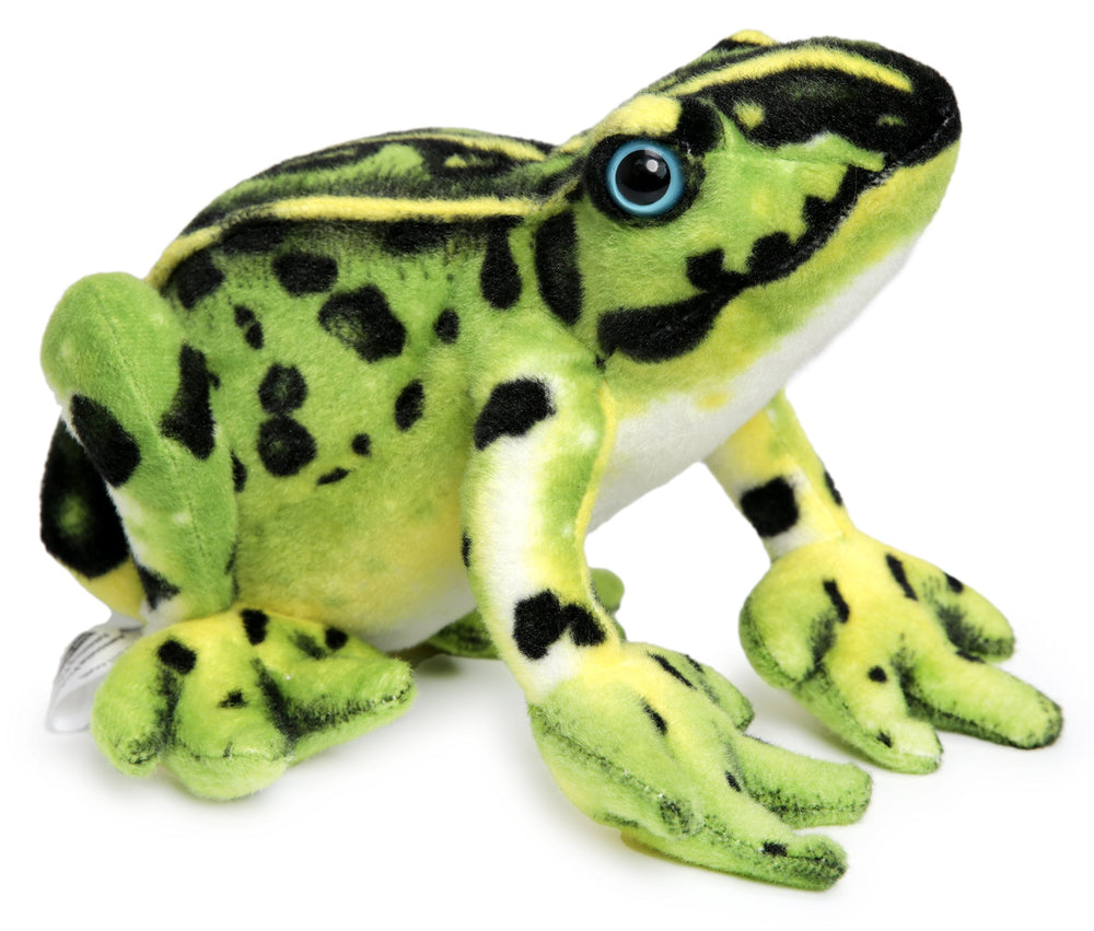 TigerHart Frisco the Frog plush fabric close-up for cozy snuggles.