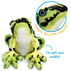 TigerHart Frisco the Frog 10-inch size fits small hands.