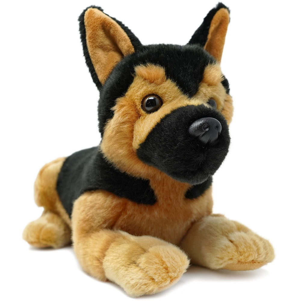 TigerHart Gretchen German Shepherd plush, front view, cuddly family companion.