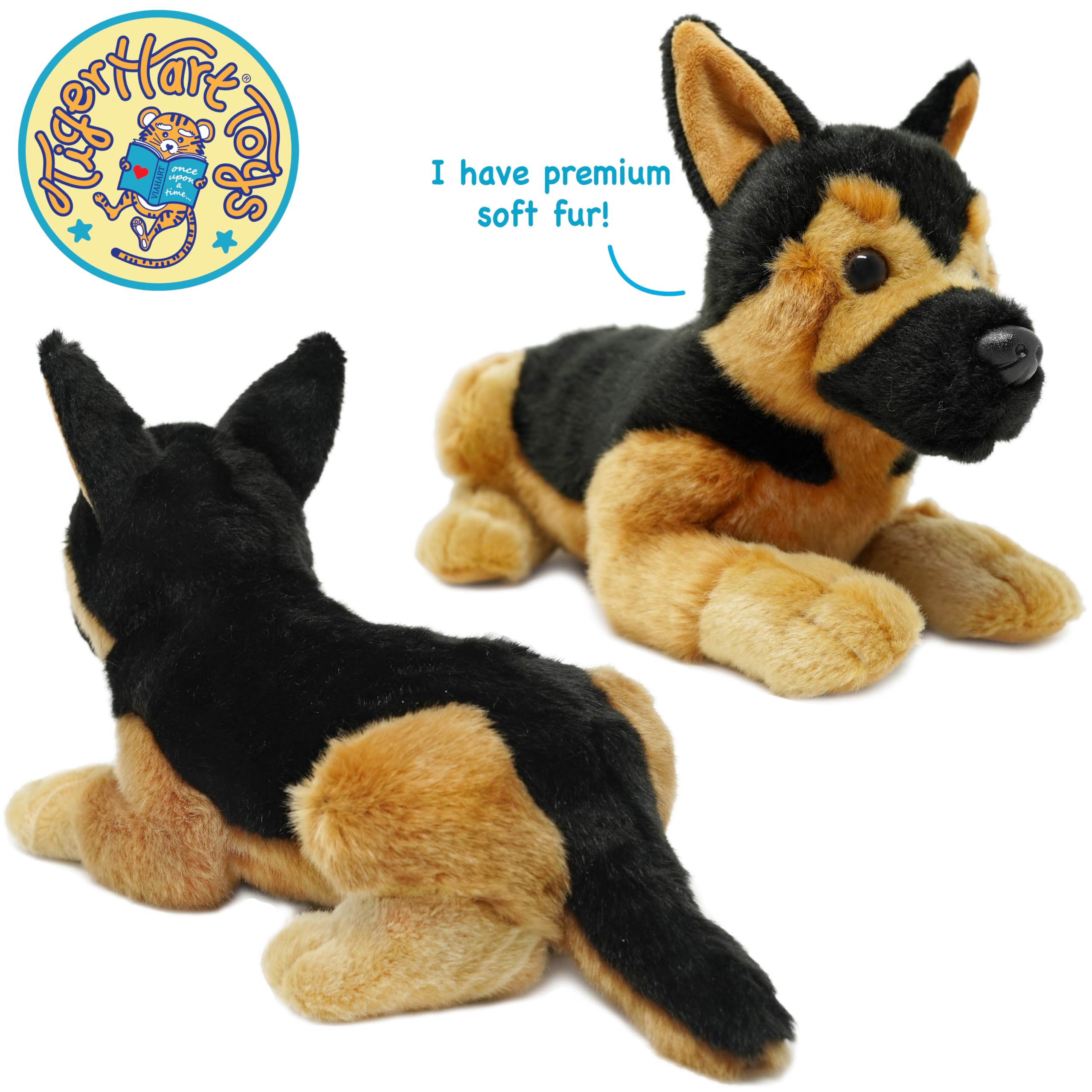 TigerHart Gretchen story card included with plush for imaginative play.