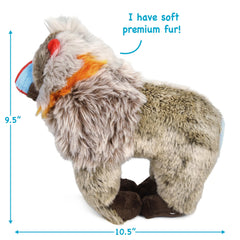 TigerHart Mambo The Mandrill securely sewn for durable playtime.