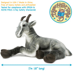 TigerHart Patrick plush fabric close-up reveals high-quality materials and cozy texture