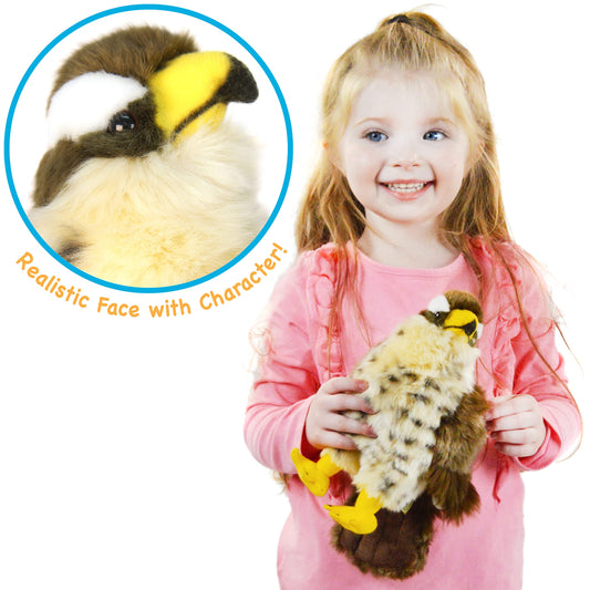 Close-up of textured fabric on TigerHart Percival plush for cozy, tactile play.