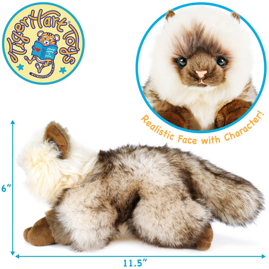 TigerHart Snowy soft plush fabric close-up showing gentle texture