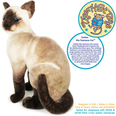 TigerHart Stefan Siamese Cat soft plush texture suitable for cuddling.