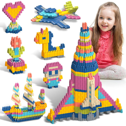 Tigerhu 1120pcs blocks set with colorful pieces for creative building play and learning.