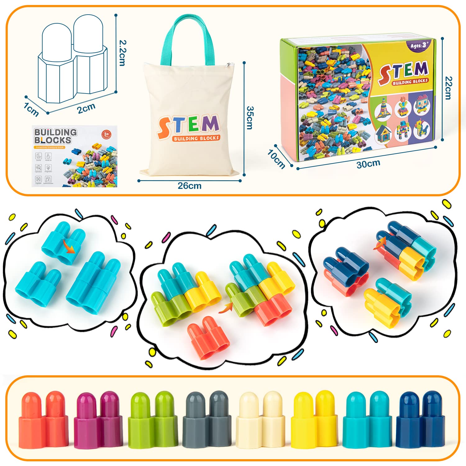 Tigerhu colorful pieces encourage exploring designs and fostering creativity in kids ages 3 and up.