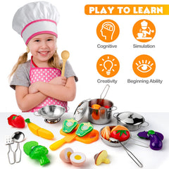 Tigerhu wooden utensils with durable cookware support realistic, interactive kitchen role play.