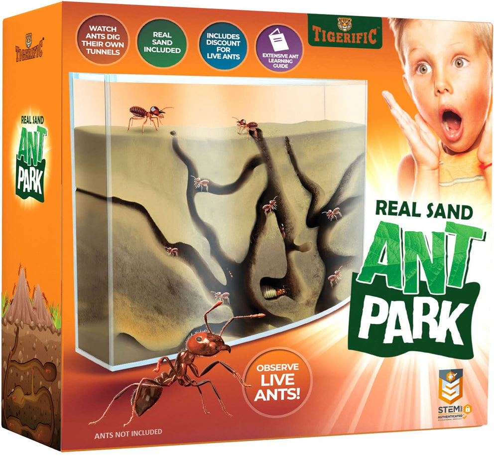 Tigerific Ant Farm offers a clear colony view for hands-on science learning.