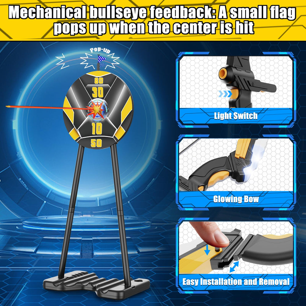 TIGTECGAME 100-point flag provides instant feedback during archery challenges.
