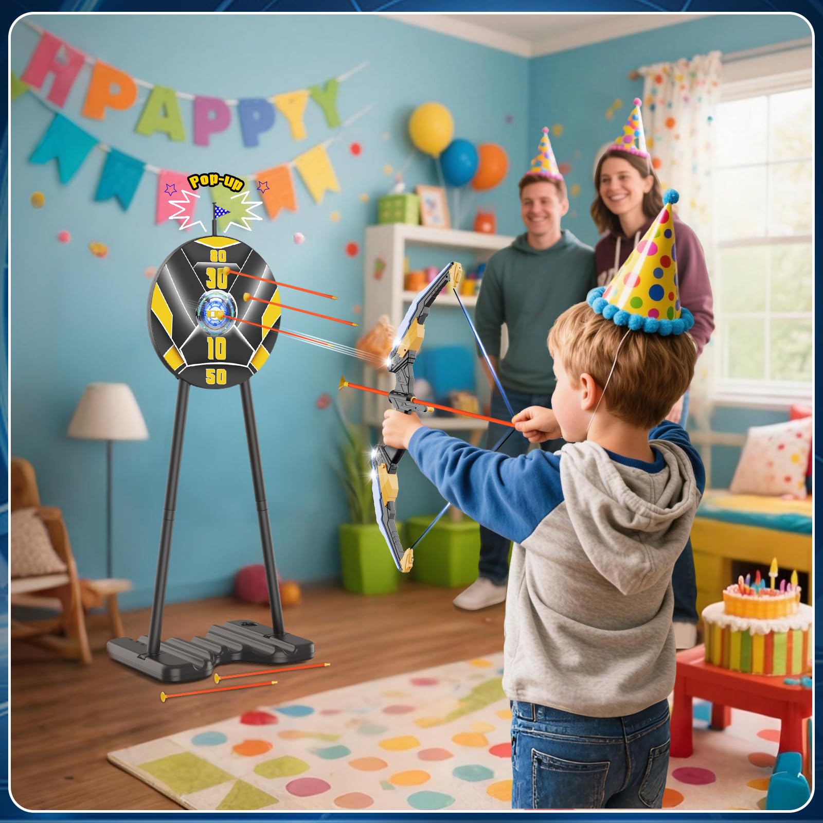 TIGTECGAME suction cup arrows for safe, soft-target practice at home.