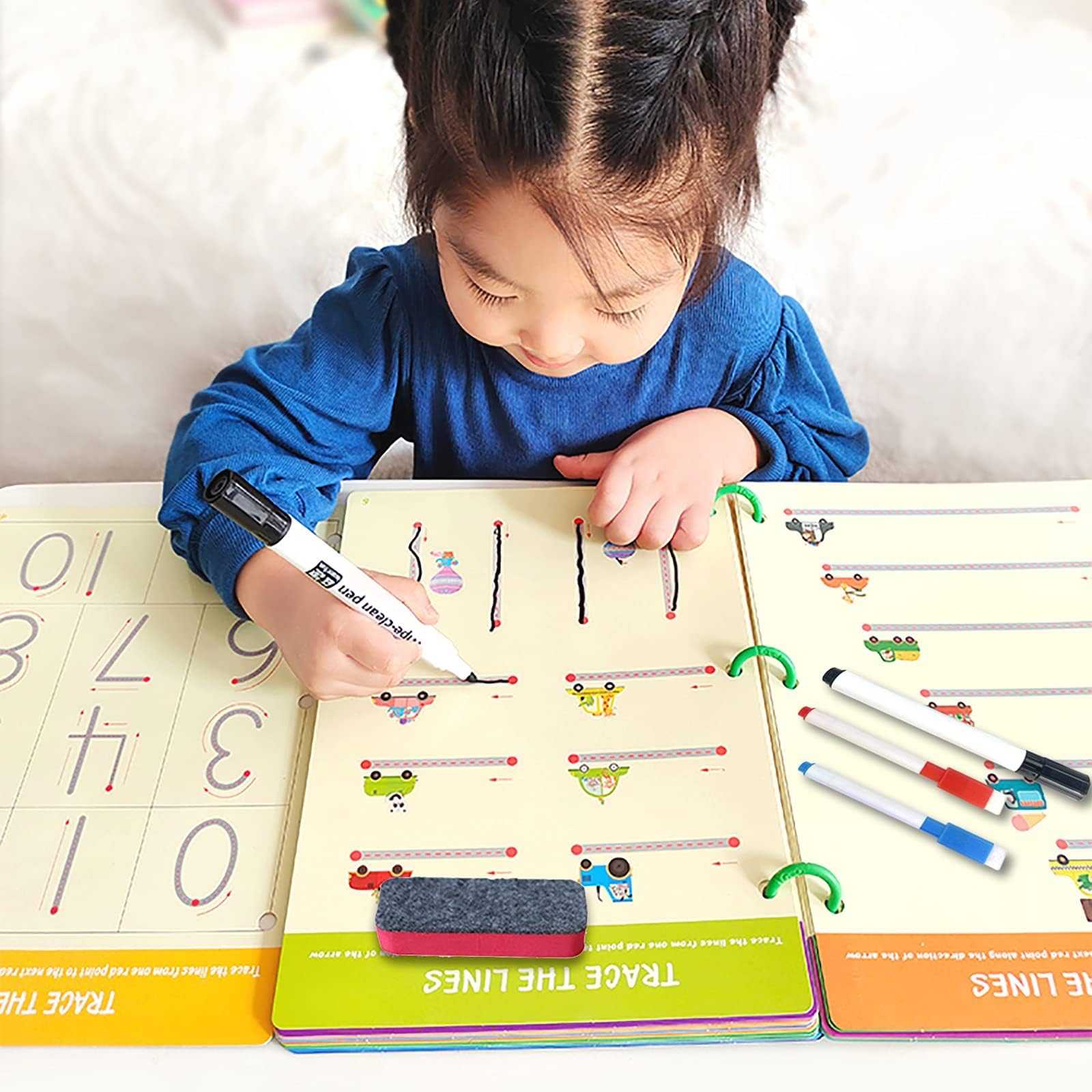 Tiiano tracing-lines-activity-cards improve early handwriting and hand-eye coordination.