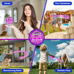 Tikduck Flying Orb Ball in flight demonstrates smooth control indoors and outdoors